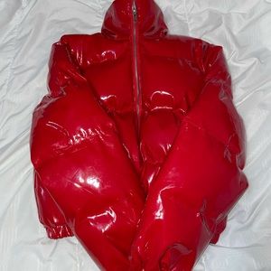 I’m selling a red puffer jacket